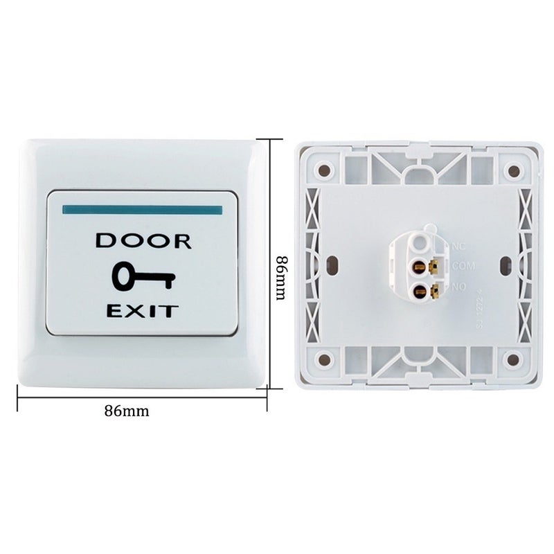 LIBO Smart Home LIBO Full Set Kit of RFID Access Control Keypad 125KHz with DC12V Electric Lock Electronic Bolt Lock, 3A Power Supply, Exit Button, 10pcs ID Key Cards - Image 4